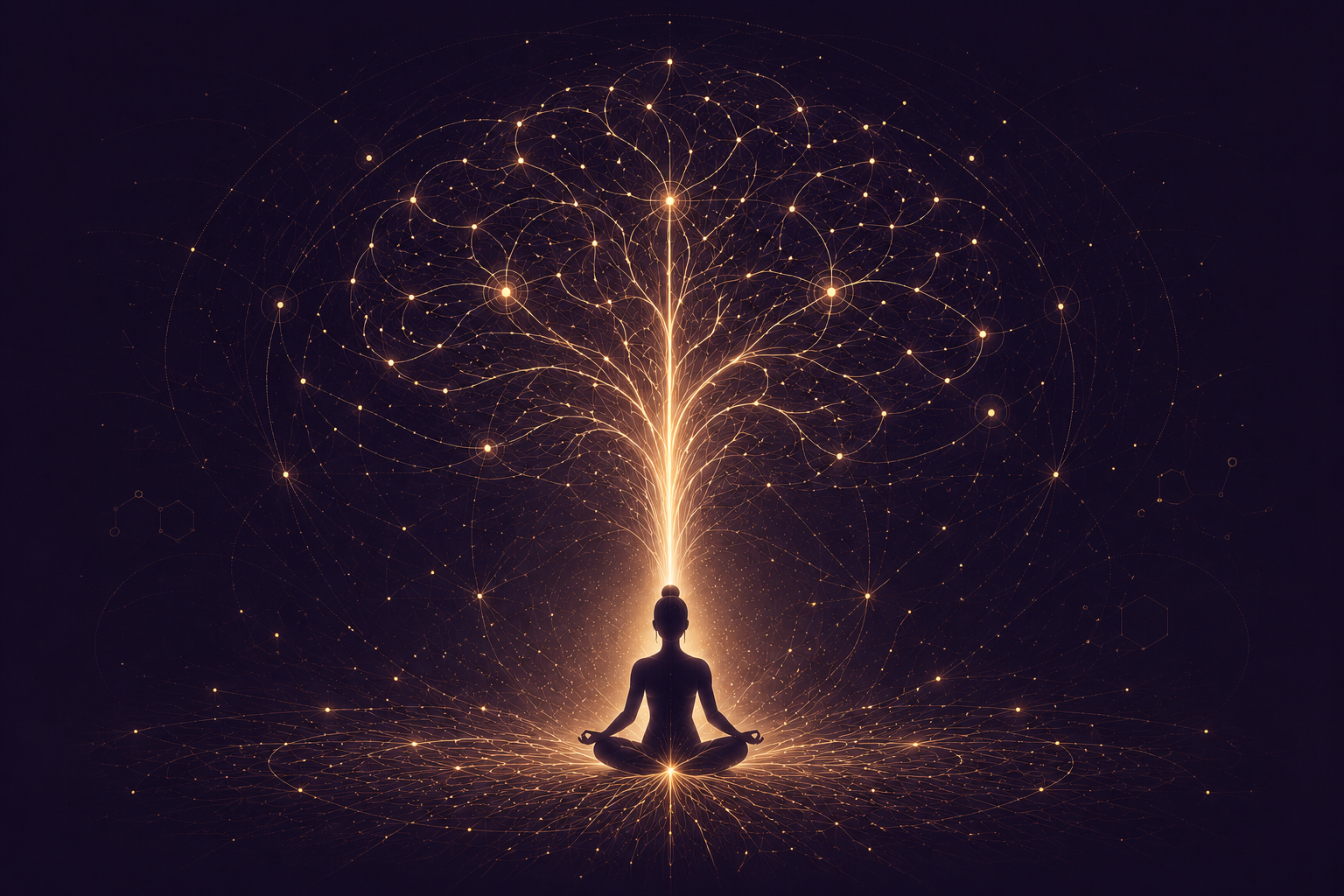 Luminous intelligence tree visual